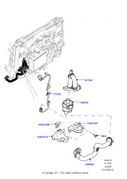 Насос охлаждающей жидкости (Вспомогательный блок, 2,0 л I4 Mid DOHC AJ200, бензин)