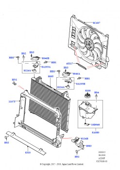 Радиатор/расшр.бачок для охл.жидк. (Главный блок, 2,0 л I4 Mid DOHC AJ200, бензин, 2,0 л I4 High DOHC AJ200, бензин)
