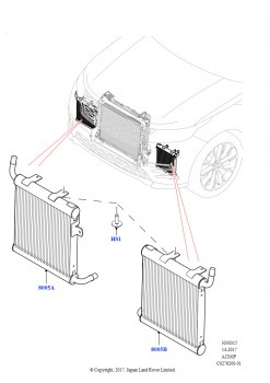 Радиатор/расшр.бачок для охл.жидк. (Вспомогательный блок, 2,0 л I4 Mid DOHC AJ200, бензин, 2,0 л I4 High DOHC AJ200, бензин)