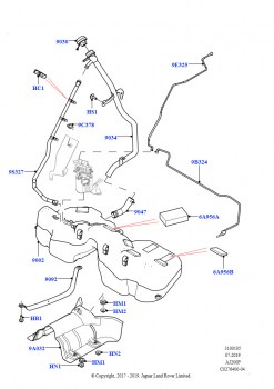Топл. бак и сопутствующие эле. (2,0 л I4 High DOHC AJ200, бензин, Бенз.бак без контр.утечек,СтндтФлтр, 2,0 л I4 Mid DOHC AJ200, бензин, Бенз.бак без контр.утечек,СтндтФлтр)