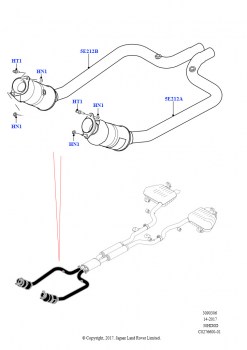 Передняя система выпуска (3.0L DOHC GDI SC V6 БЕНЗИНОВЫЙ)