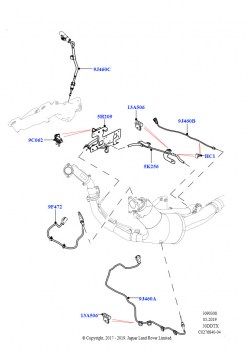Датчики и модули системы выпуска (3.0 V6 D Gen2 Twin Turbo, Этап V плюс DPF)