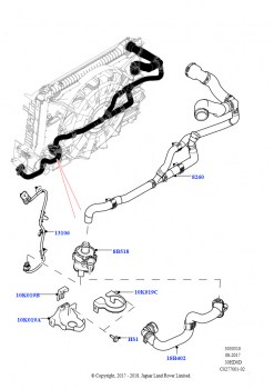 Насос охлаждающей жидкости (Вспомогательный блок, 3.0L DOHC GDI SC V6 БЕНЗИНОВЫЙ, Без системы охлаждения двигателя)