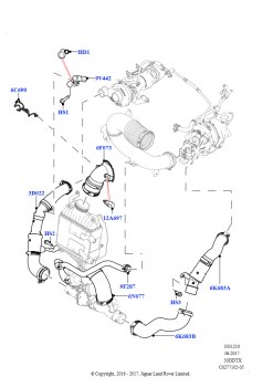 Пром.теплообм/воздуховоды и шланги (3.0 V6 D Gen2 Twin Turbo)
