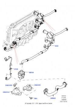 Насос охлаждающей жидкости (Вспомогательный блок, 3.0L DOHC GDI SC V6 БЕНЗИНОВЫЙ, Со стандартн.сист.охлажд.двигателя)