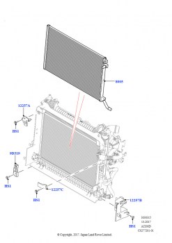 Радиатор/расшр.бачок для охл.жидк. (2,0 л I4 DSL MID DOHC AJ200, 2.0L I4 DSL HIGH DOHC AJ200)