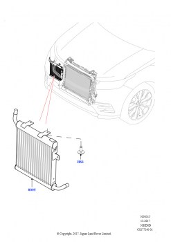 Радиатор/расшр.бачок для охл.жидк. (Вспомогательный блок, 3.0L DOHC GDI SC V6 БЕНЗИНОВЫЙ, Со стандартн.сист.охлажд.двигателя)