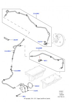 Вакуумное управл. и впуск воздуха (3.0L DOHC GDI SC V6 БЕНЗИНОВЫЙ, LHD)
