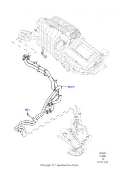 Шланги отопителя (2,0 л I4 DSL MID DOHC AJ200, Доп.электр.насос охлаждающ.жидкости)