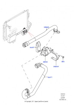 Насос охлаждающей жидкости (Вспомогательный блок, 2,0 л I4 Mid DOHC AJ200, бензин, Со стандартн.сист.охлажд.двигателя)