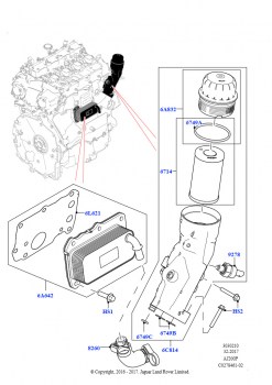 Масляный радиатор и фильтр (2,0 л I4 High DOHC AJ200, бензин, 2,0 л I4 Mid DOHC AJ200, бензин)