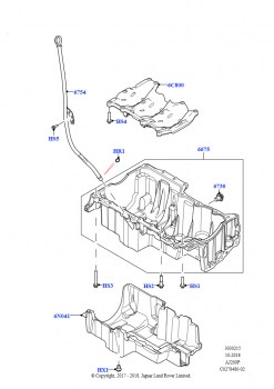 Масл. картер/указат. уровня масла (2,0 л I4 High DOHC AJ200, бензин, 2,0 л I4 Mid DOHC AJ200, бензин)