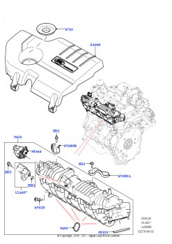 Впускной коллектор (2.0L I4 DSL HIGH DOHC AJ200)