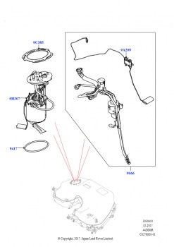 Топливный насос и датчик (4.4L DOHC DITC V8 Diesel)