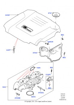 Впускной коллектор (Сборка на заводе в г. Солихалл, 2.0L AJ200P Hi PHEV, 2,0 л I4 High DOHC AJ200, бензин)