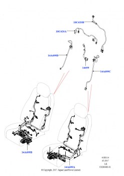 Электропроводка - Сиденья (Передние сиденья, LHD)