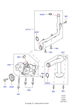 Масляный насос (5.0 бензиновый AJ133 DOHC CDA, 5.0L P AJ133 DOHC CDA S/C Enhanced)