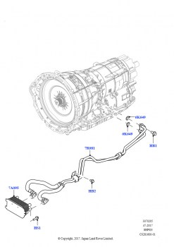 Системы охлаждения коробки передач (8HP Gen3 Hybrid Trans)