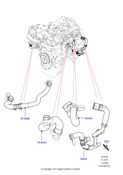 Система охлаждения EGR (2.0L I4 DSL HIGH DOHC AJ200, LEV 160, 2.0L I4 DSL HIGH DOHC AJ200, Токсичность выхлопа Euro 4)