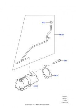 Стартер (2.0L AJ200P Hi PHEV)