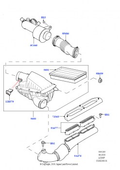 Воздушный фильтр (2.0L AJ200P Hi PHEV, 2,0 л I4 High DOHC AJ200, бензин)