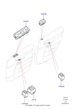 Переключатели (Передние и задние двери)