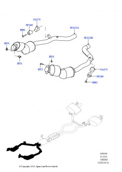 Передняя система выпуска (3.0L DOHC GDI SC V6 БЕНЗИНОВЫЙ, Токсичность выхлопа бензина 6-Пекин)