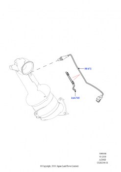 Датчики и модули системы выпуска (2,0 л I4 DSL MID DOHC AJ200, Токсичность выхлопа Euro 4)