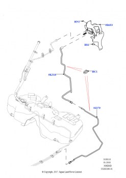 Топливные магистрали (3.0L DOHC GDI SC V6 БЕНЗИНОВЫЙ, Бенз.бак без контр.утечек,СтндтФлтр)