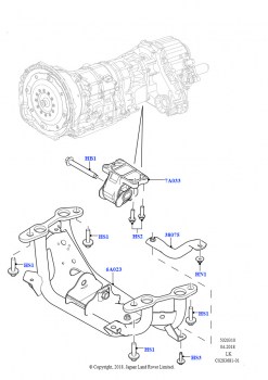 Опора коробки передач (5.0L P AJ133 DOHC CDA S/C Enhanced, 5.0 бензиновый AJ133 DOHC CDA)