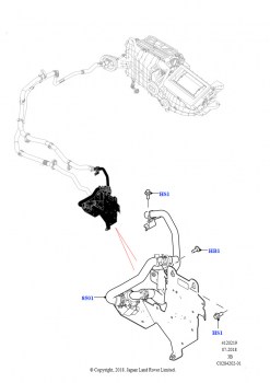 Вспомогательный циркуляционный насос охлаждающей жидкости (3.0L DOHC GDI SC V6 БЕНЗИНОВЫЙ, Доп.электр.насос охлаждающ.жидкости)