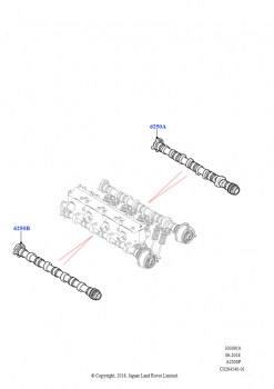 Распределительный Вал (2,0 л I4 High DOHC AJ200, бензин, Изготовитель - Changsu (Китай), 2,0 л I4 Mid DOHC AJ200, бензин, Изготовитель - Changsu (Китай))