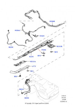 Топливные магистрали (2,0 л I4 High DOHC AJ200, бензин, Изготовитель - Changsu (Китай), 2,0 л I4 Mid DOHC AJ200, бензин, Изготовитель - Changsu (Китай))