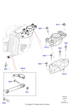Опора коробки передач (2,0 л I4 Mid DOHC AJ200, бензин, Страна изготовления — Бразилия, 2.0L I4 Mid AJ200 Petrol E100, Страна изготовления — Бразилия)