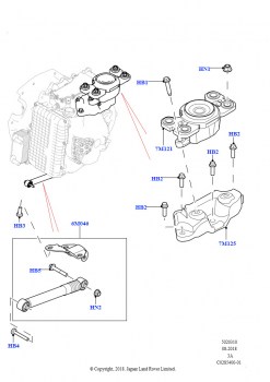 Опора коробки передач (2,0 л I4 High DOHC AJ200, бензин, Изготовитель - Changsu (Китай), 2,0 л I4 Mid DOHC AJ200, бензин, Изготовитель - Changsu (Китай))