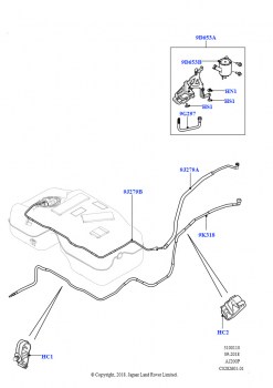 Топливные магистрали (Задний, 2,0 л I4 Mid DOHC AJ200, бензин, Страна изготовления — Бразилия, 2.0L I4 Mid AJ200 Petrol E100, Страна изготовления — Бразилия)