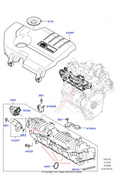 Впускной коллектор (2.0L I4 DSL HIGH DOHC AJ200, Страна изготовления — Бразилия)