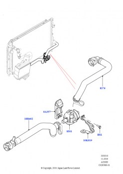 Насос охлаждающей жидкости (Вспомогательный блок, 2.0L I4 DSL HIGH DOHC AJ200, Страна изготовления — Бразилия)