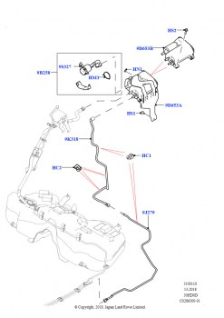 Топливные магистрали (3.0L DOHC GDI SC V6 БЕНЗИНОВЫЙ, Бенз.бак без контр.утечек,СтндтФлтр)