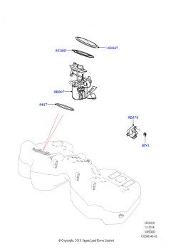 Топливный насос и датчик (3.0L DOHC GDI SC V6 БЕНЗИНОВЫЙ)