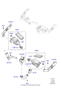 Воздушный фильтр (Сборка на заводе в г. Солихалл, 3.0 V6 D Gen2 Twin Turbo)