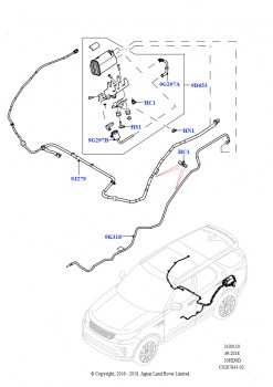 Топливные магистрали (Сборка на заводе в г. Солихалл, Задний, 3.0L DOHC GDI SC V6 БЕНЗИНОВЫЙ, Узк.заливн.горл.бака-неэтил.топл.)