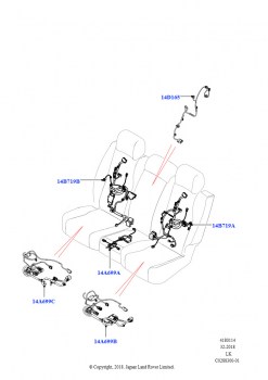 Электропроводка - Сиденья (Задние сиденья, Заднее сиденье увеличенной ширины 40/20/40)