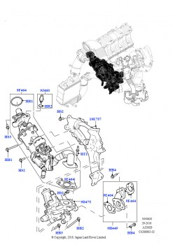 Рециркуляция отработавших газов (2,0 л I4 DSL MID DOHC AJ200, Токсичность выхлопа Euro 4)