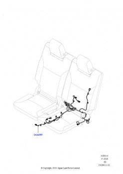 Электропроводка - Сиденья (3-й ряд, Задние сиденья, Сборка на заводе в г. Нитра, С 7-местной конфигурацией)