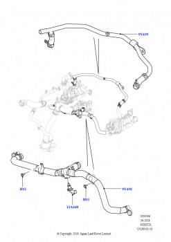 Система охлаждения EGR (Сборка на заводе в г. Нитра, 3.0 V6 D Low MT ROW, 3,0 л 24 клап. V6 турбо дизель, станд. поток, Дизель 3,0 л 24V DOHC V6 TC)