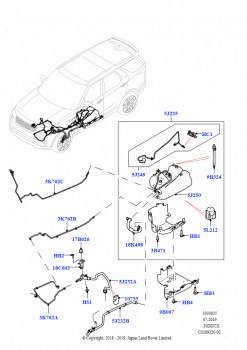Подача мочевины в систему выпуска (Бак и магистрали, Сборка на заводе в г. Нитра, Дизельный 3,0 V6, С баком реагента системы диз.двиг.)