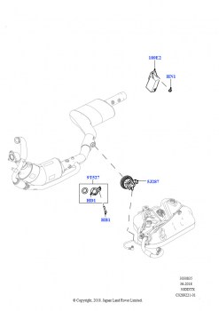 Подача мочевины в систему выпуска (Сборка на заводе в г. Нитра, Форсунка и блок управления, Дизельный 3,0 V6, С баком реагента системы диз.двиг.)