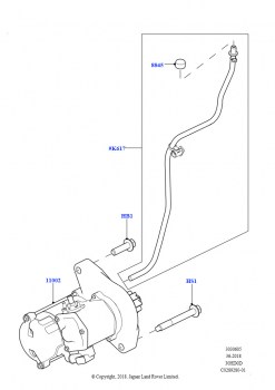Стартер (Сборка на заводе в г. Нитра, 3.0L DOHC GDI SC V6 БЕНЗИНОВЫЙ, Стандартн.эл/двиг.стартера)