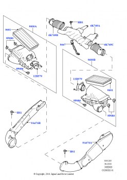 Воздушный фильтр (Сборка на заводе в г. Нитра, 3.0L DOHC GDI SC V6 БЕНЗИНОВЫЙ)